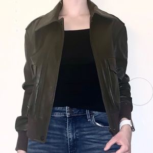 Cute & Comfy Olive Leather Jacket